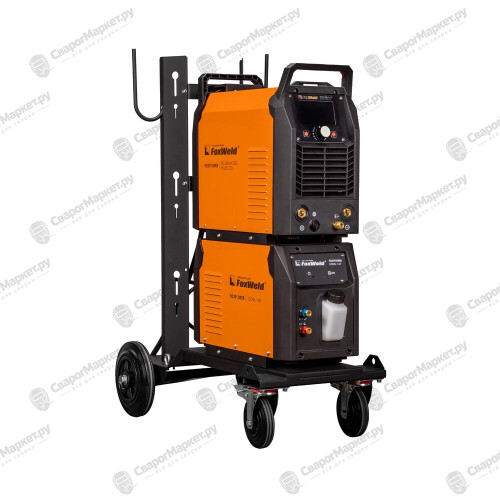 Аппарат аргонодуговой сварки FoxWeld FOXPOWER TIG 320 AC/DC PULSE LCD (Сварочный источник FOXPOWER TIG 320 AC/DC PULSE LCD + Блок жидкостного охлаждения FOXPOWER COOL-1 MT + Тележка FOXPOWER MT-1)-1