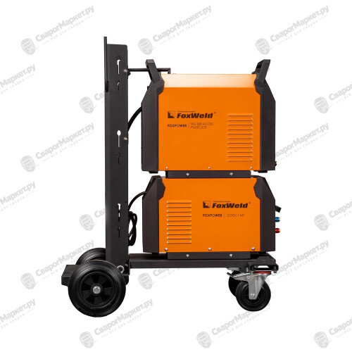 Аппарат аргонодуговой сварки FoxWeld FOXPOWER TIG 320 AC/DC PULSE LCD (Сварочный источник FOXPOWER TIG 320 AC/DC PULSE LCD + Блок жидкостного охлаждения FOXPOWER COOL-1 MT + Тележка FOXPOWER MT-1)-2