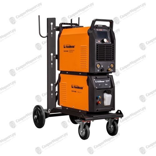 Аппарат аргонодуговой сварки FoxWeld FOXPOWER TIG 500 AC/DC PULSE LCD (Сварочный источник FOXPOWER TIG 500 AC DC PULSE LCD + Блок жидкостного охлаждения FOXPOWER COOL-1 LT + Тележка FOXPOWER LT-1)-1