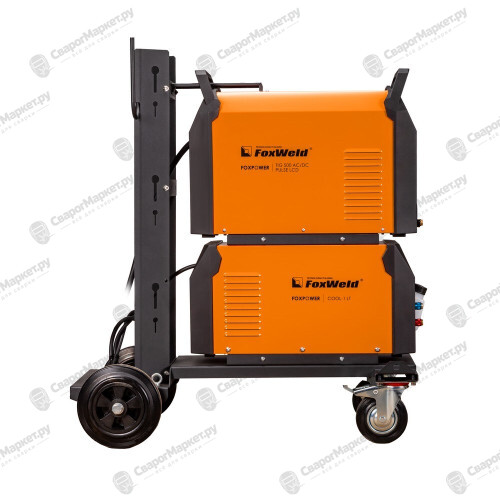 Аппарат аргонодуговой сварки FoxWeld FOXPOWER TIG 500 AC/DC PULSE LCD (Сварочный источник FOXPOWER TIG 500 AC DC PULSE LCD + Блок жидкостного охлаждения FOXPOWER COOL-1 LT + Тележка FOXPOWER LT-1)-2