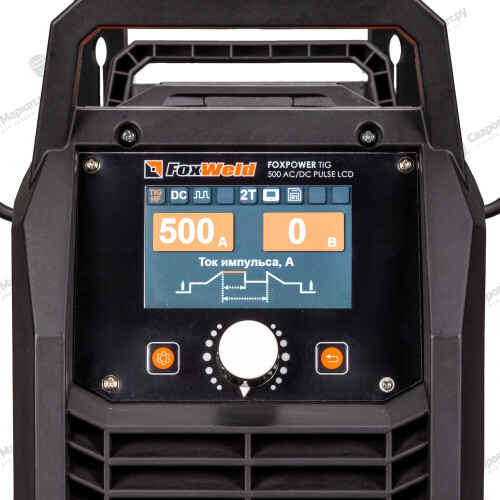 Аппарат аргонодуговой сварки FoxWeld FOXPOWER TIG 500 AC/DC PULSE LCD (Сварочный источник FOXPOWER TIG 500 AC DC PULSE LCD + Блок жидкостного охлаждения FOXPOWER COOL-1 LT + Тележка FOXPOWER LT-1)-6