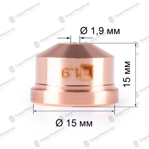 Сопло д.1.9мм А101-141 (PD0101-19, пр-во FoxWeld/КНР)-1