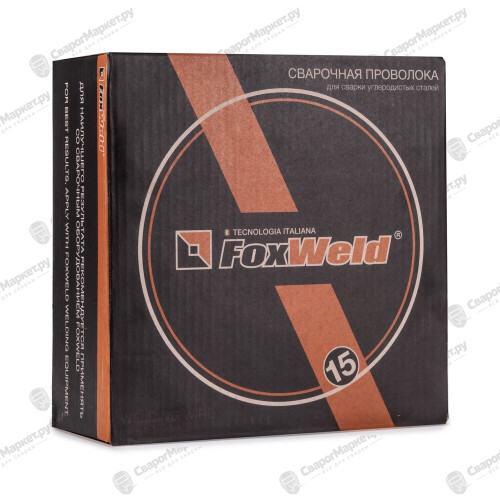 Проволока сварочная омедненная ER 70S-6 Foxweld (Св08Г2С) д.1.0мм, 15кг D300-2