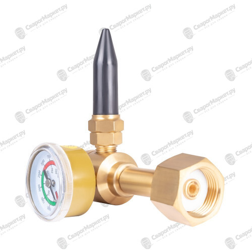 Редуктор FoxWeld BH600-He (гелиевый, 1 манометр, вентиль, пр-во FoxWeld/КНР)-3