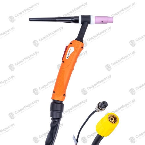Горелка UnoTIG-26 8м (разъем М16, с кнопкой, пр-во FoxWeld/КНР)