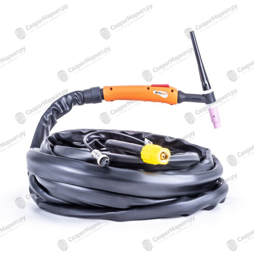 Горелка UnoTIG-26 8м (разъем М16, с кнопкой, пр-во FoxWeld/КНР)-1