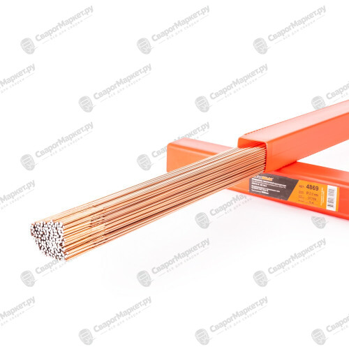 Foxweld Пруток омедненный ER70S-6 (Св08Г2С) д.2,0х1000мм, 5кг (1 пачка, пр-во FoxWeld/КНР)-1