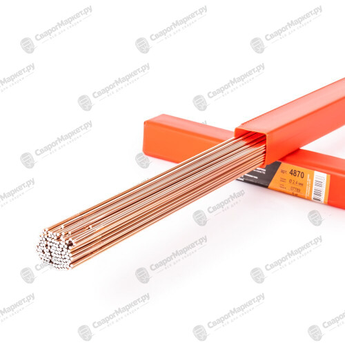 Foxweld Пруток омедненный ER70S-6 (Св08Г2С) д.2,4х1000мм, 5кг (1 пачка, пр-во FoxWeld/КНР)-1