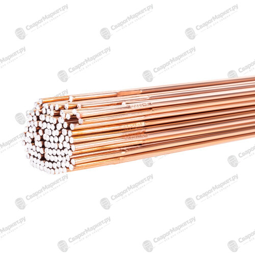 Foxweld Пруток омедненный ER70S-6 (Св08Г2С) д.2,4х1000мм, 5кг (1 пачка, пр-во FoxWeld/КНР)-2