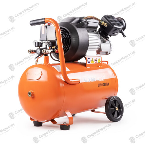 Компрессор масляный коаксиальный FoxWeld AERO 360/50-2