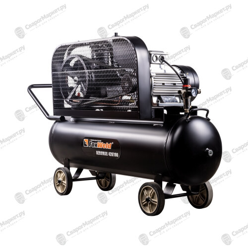 Компрессор масляный ременной FoxWeld AEROMAX 420/100-1