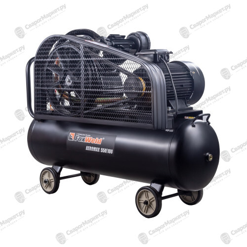 Компрессор масляный ременной FoxWeld AEROMAX 550/100-2