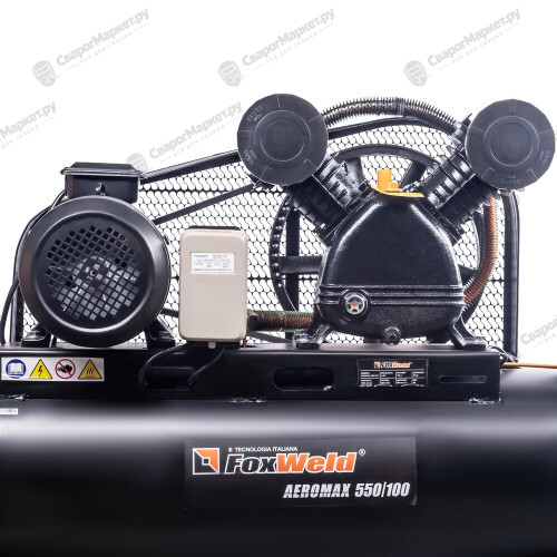 Компрессор масляный ременной FoxWeld AEROMAX 550/100-4
