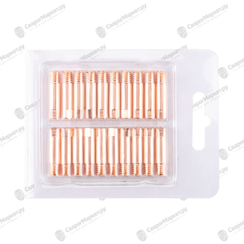 Наконечник М6х25х1.2 прямой (AL) (141.0010/MD0009-62, пр-во FoxWeld/КНР)-3