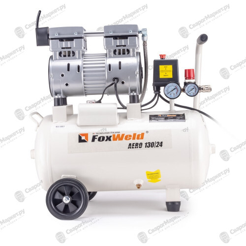 Компрессор безмасляный FoxWeld AERO 130/24 oil-free-1