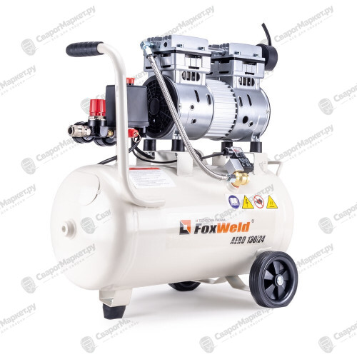 Компрессор безмасляный FoxWeld AERO 130/24 oil-free-5