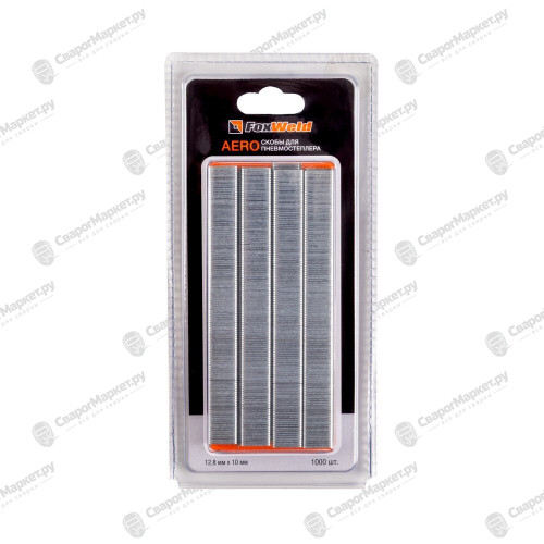 Скобы для пневмостеплера тип 21GA 8010 12,8 х 10 мм 1000шт. FoxWeld AERO-2