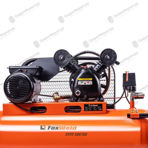 Компрессор масляный ременной FoxWeld AERO 380/100-4