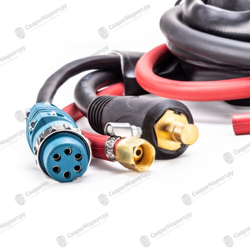 Комплект кабелей для INVERMIG 500E (5м, пр-во FoxWeld/КНР)-1