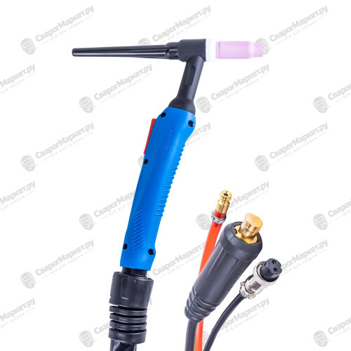 Varteg Горелка TIG-26 8м (разъем 35мм2, с кнопкой, пр-во FoxWeld/КНР)