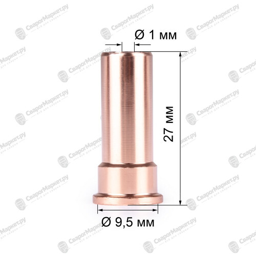 Varteg Сопло д.1.0мм CB50-70 длинное (PD0063-10, пр-во FoxWeld/КНР)-1