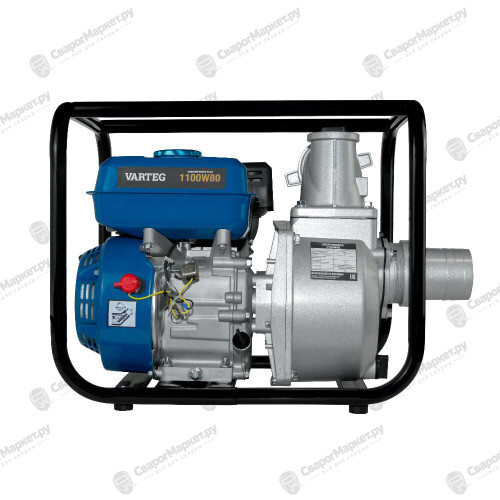 Мотопомпа бензиновая VARTEG 1100W80-2