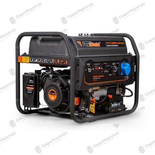 Генератор бензиновый Foxweld Expert G3900E TwinPower 3,5 кВт/7 кВА