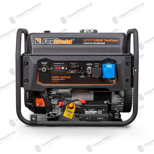 Генератор бензиновый Foxweld Expert G3900E TwinPower 3,5 кВт/7 кВА-4