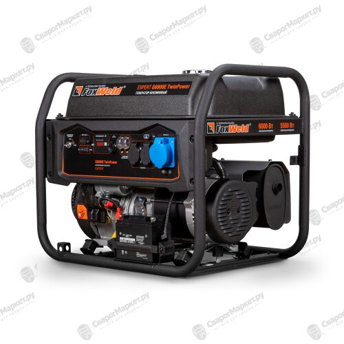Генератор бензиновый Foxweld Expert G6900E TwinPower 6 кВт/9,4 кВА-2