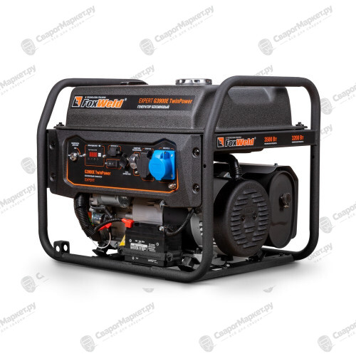 Генератор бензиновый Foxweld Expert G3900E TwinPower 3,5 кВт/7 кВА в компл. с блоком автоматики-3