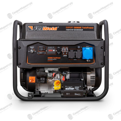 Генератор бензиновый Foxweld Expert G6900E TwinPower 6 кВт/9,4 кВА в компл. с блоком автоматики-5