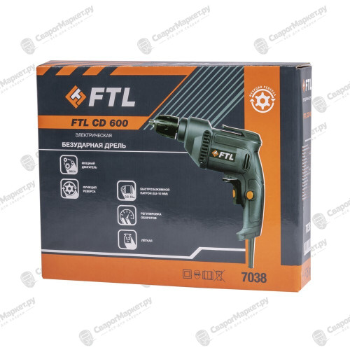 Сетевая безударная дрель FTL CD 600-8
