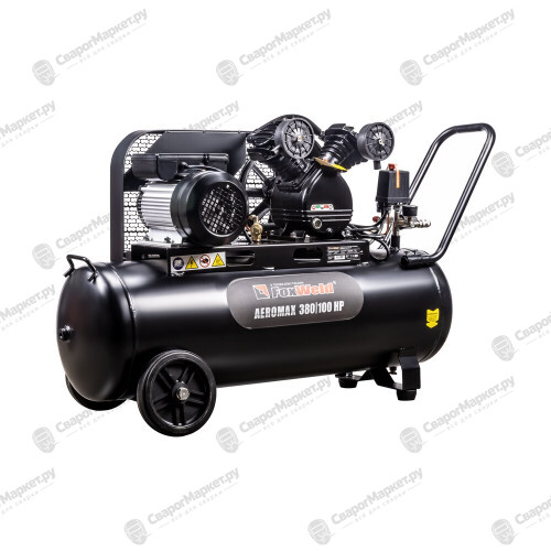 Компрессор масляный ременной FoxWeld AEROMAX 380/100 HP-3