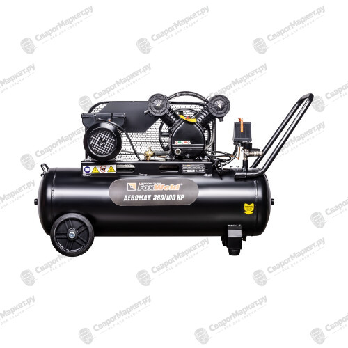 Компрессор масляный ременной FoxWeld AEROMAX 380/100 HP-4
