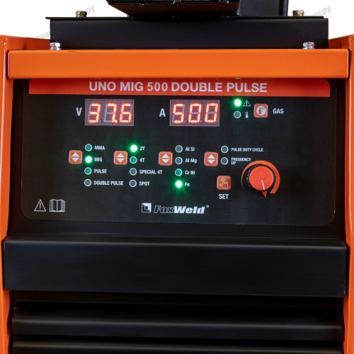 Сварочный полуавтомат FoxWeld UNO MIG 500 DOUBLE PULSE (Источник питания+МП+Тележка+БЖО - 2 упак.)-4