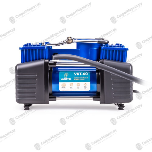 Автомобильный компрессор VARTEG VRT-60 с набором аксессуаров-2