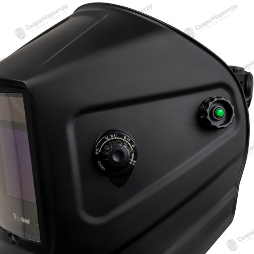 Маска сварщика FoxWeld КОРУНД-Х PLUS (ф-р 9910V с внеш. рег.) без коробки-6