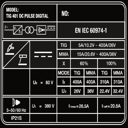 Аппарат аргонодуговой сварки FoxWeld SAGGIO TIG 401 DC Pulse Digital-7