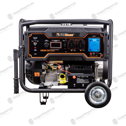 Бензиновый генератор FoxWeld Expert G8500 EW в компл. с блоком автоматики-4