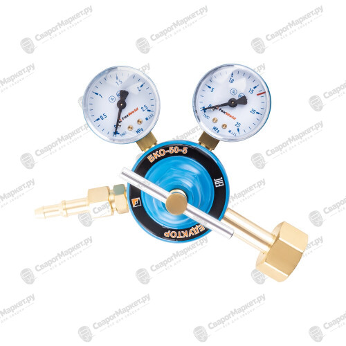 Редуктор FoxWeld БКО-50-5 (кислородный, 2 манометра, ЛАТУНЬ)-1