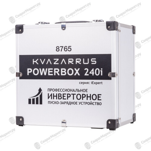 Инверторное пуско-зарядное устройство KVAZARRUS PowerBox 240i, таймер, алюминиевый кейс-6