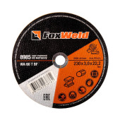 Круг отрезной по металлу FOXWELD WA 60 T BF, 230 х 3,0 х 22,2 мм