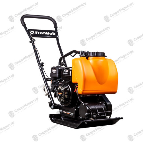 Виброплита FoxWeld PC 70/10, прямоходная, двигатель Lifan 168F-2, вес 70 кг, центробежная сила 10 кН, бак с водой, траспорт. колёса-1