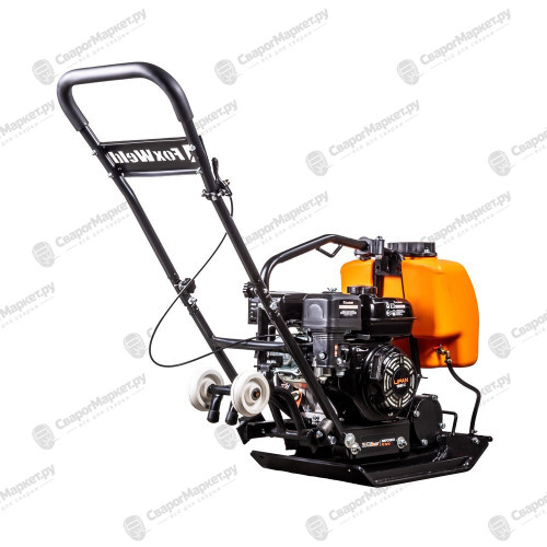 Виброплита FoxWeld PC 70/10, прямоходная, двигатель Lifan 168F-2, вес 70 кг, центробежная сила 10 кН, бак с водой, траспорт. колёса-3
