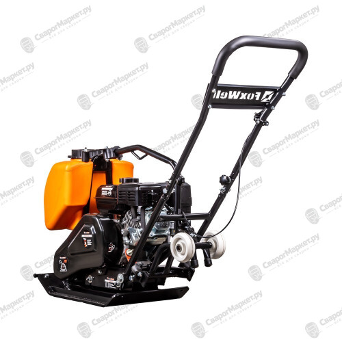 Виброплита FoxWeld PC 70/10, прямоходная, двигатель Lifan 168F-2, вес 70 кг, центробежная сила 10 кН, бак с водой, траспорт. колёса-4