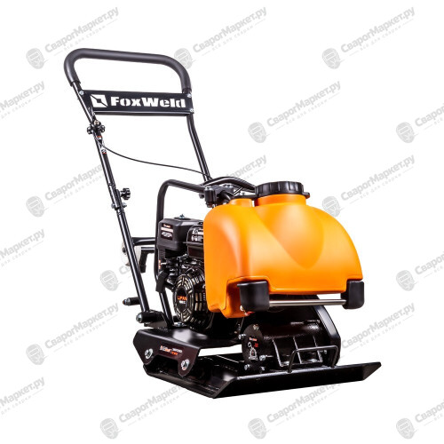 Виброплита FoxWeld PC 80/13, прямоходная, двигатель Lifan 168F-2, вес 80 кг, центробежная сила 13,5 кН, бак с водой, транспорт. колёса-1