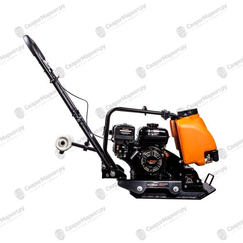Виброплита FoxWeld PC 80/13, прямоходная, двигатель Lifan 168F-2, вес 80 кг, центробежная сила 13,5 кН, бак с водой, транспорт. колёса-2