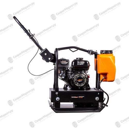 Виброплита FoxWeld PC 100/30, прямоходная, двигатель Lifan 168F-2, вес 100 кг, центробежная сила 30 кН, бак с водой, транспорт. колёса-2