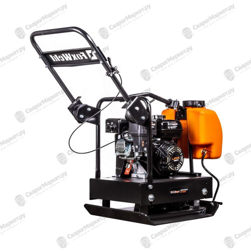 Виброплита FoxWeld PC 100/30, прямоходная, двигатель Lifan 168F-2, вес 100 кг, центробежная сила 30 кН, бак с водой, транспорт. колёса-3