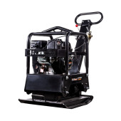 Виброплита FoxWeld PC 150/35R, реверсивная, двигатель Lifan 168F-2, вес 150 кг, центробежная сила 35 кН, транспорт. колёса